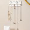 Jewelry Storage Rack, Multi-Functional No-Drill Earring And Necklace Display Rack, Jewelry Storage Hooks