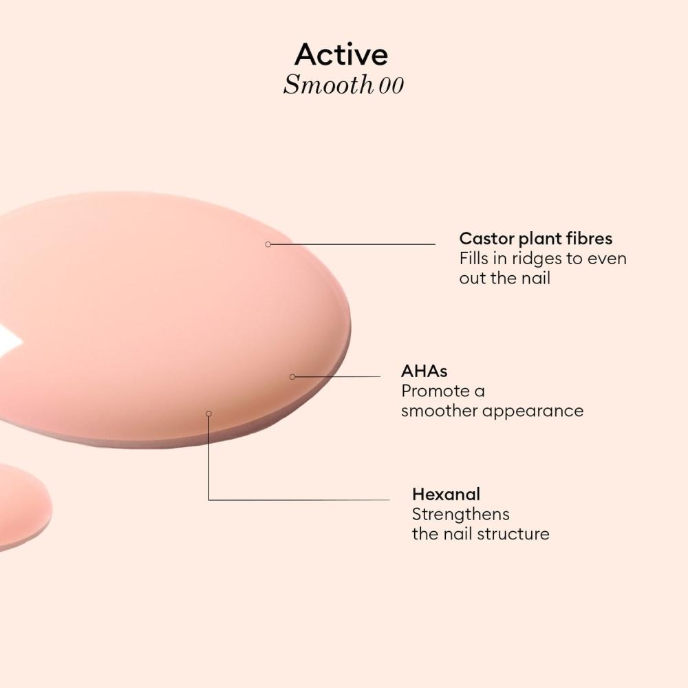 Manucurist Active Smooth Nail Polish Strengthener   Ridge Filler 0.5 Oz 15 Ml 00 Milky Pinkish Beige