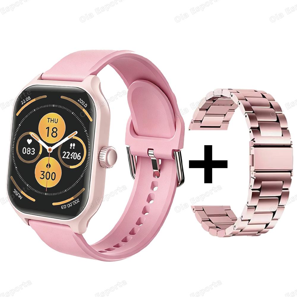 Sports Smart Watch 1.85" HD Full Touch Screen Fitness Watches Tracker Electronics Bluetooth Call Smartwatch Men Women Gift
