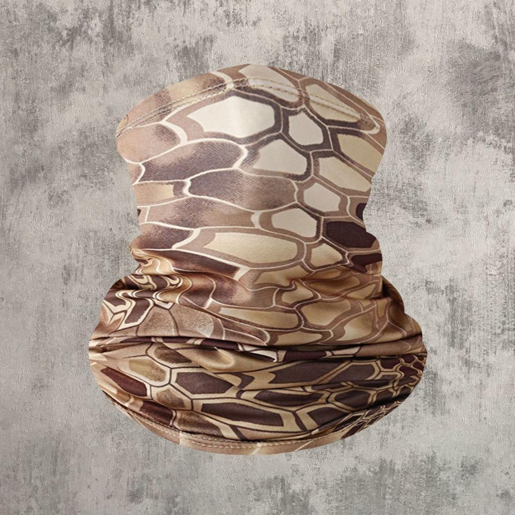 Multifunktionale Camouflage-Print-Halsmanschette Gesichtsbedeckung Leichtes atmungsaktives Bandana für Outdoor-Aktivitäten Radfahren Laufen Wandern