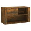816757 vidaXL Armoire à chaussures Chêne fumé 80x35x45 cm Bois d'ingénierie