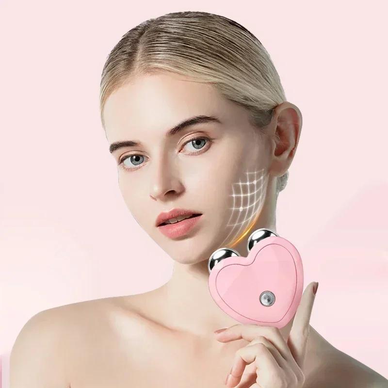 Face Lifting Machine Facial Massager Microcurrent Roller Charging Facial Anti  Skin Tightening Wrinkle Rejuvenation Beauty Tool