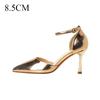 Fashion High Heeled Sandals for Women Summer Banquets Pointed One Button Hollow Sandals Womens Sexy High Heels Women's Pumps Women