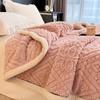 Luxury carving lamb fleece Thick Blanket Warm Blanket for Bed Soft Fluffy Sofa Cover Blankets Super Warmth Winter Throw Blankets