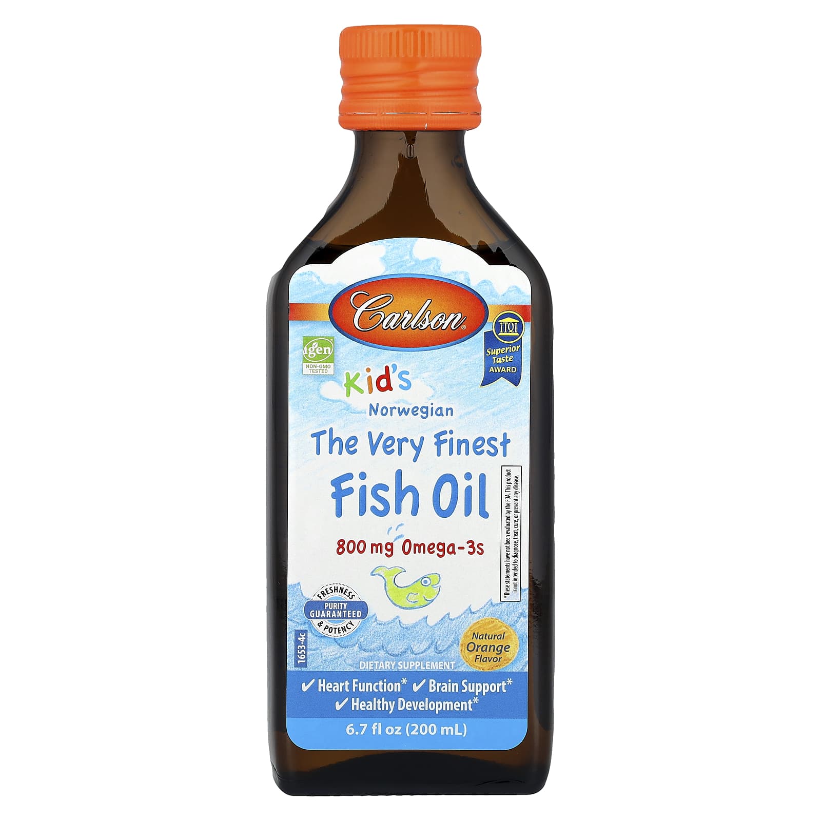

Children s, Norwegian, Premium Fish Oil, Natural Orange, 200 mL (6.7 Fl Oz), (2,300 mg per serving)