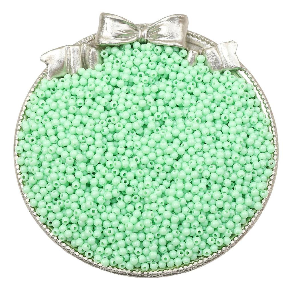 1800Pcs Acrylic Beads Solid Colored Round Loose Spacer Beads for Jewelry Making DIY Bracelets Necklace