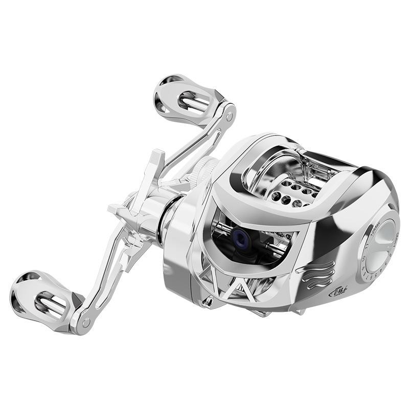 Ultra Long Cast Anti-Backlash Baitcasting Reel with Deep/Shallow Spool for Micro Lure Fishing