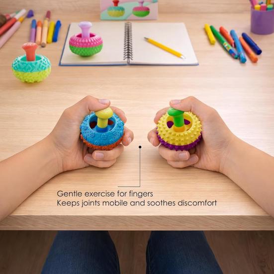 4/6 Peças/Conjunto Alívio de Estresse Brinquedo Rocker para Polegar Silicone Texturizado Rocker Pressionar Apertar Brinquedo Sensorial Auxílio de Foco Descompressão Fidget Brinquedo de Mesa