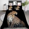 3D Bedding Set Animal Theme Bedding Set Leopard Pattern Duvet Cover AU Full Size Bedding Sheet/Double Home Decoration