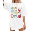 Camisetas Oversized Femininas You've Got A Friend in Me Camiseta Engraçada com Estampa de Letras Camisetas Casuais para Férias