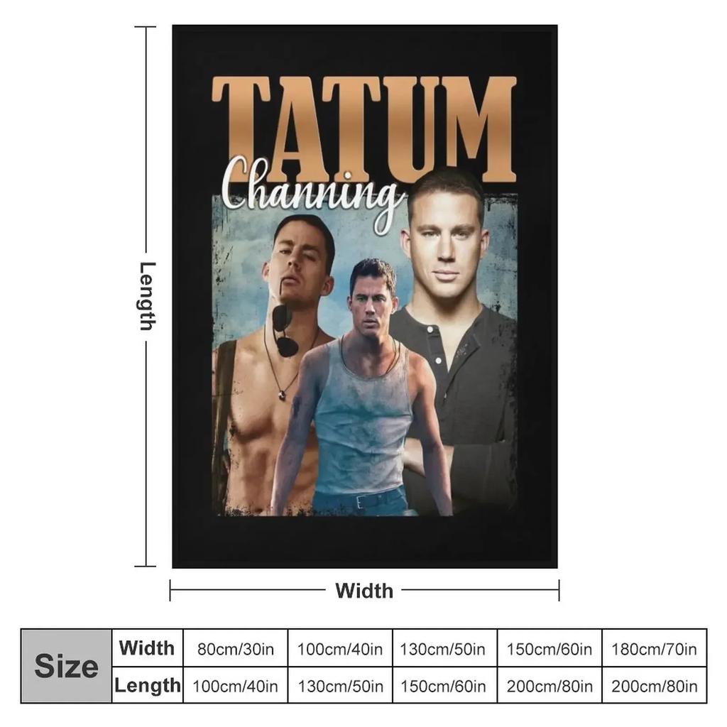 Channing Artist Tatum Kuscheldecke Niedliche karierte dünne Bettwäsche Decken
