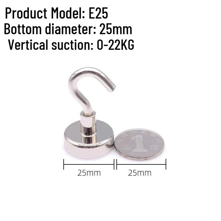 

Неодимовий Залізо Бор Сильний Круглий Магнітний Гачок - Магнітна Присоска без Свердління