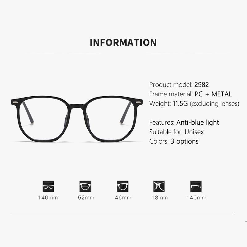 2/3PCS Photosensitive Color-changing Nearsighted Glasses With Retro Polygonal Design And Anti-blue Light Function.2982