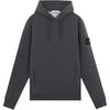 Solid Color Hooded Logo Print Long Sleeve Sweatshirt Men Sweatshirt Gray 811560820-V0M67