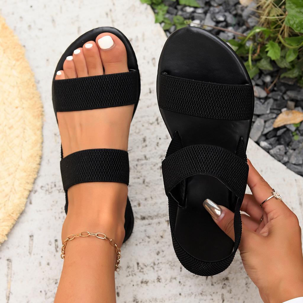 Women Luxury Sandals 2024 New Summer Soft Slip Designer Sandals Shoes for Women Sandals Ladies Outdoor Casual Beach Shoes