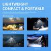 High Brightness LED Headlamp 90°Adjustable Job Site & Security Lighting 5 Modes Rechargeable Flashlight Wave Sensor Control