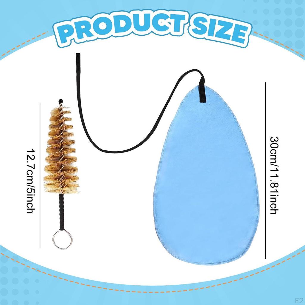 Klarinetten-Reinigungsset Tuch Leicht Tragbar Pflege-Werkzeuge Blasinstrument