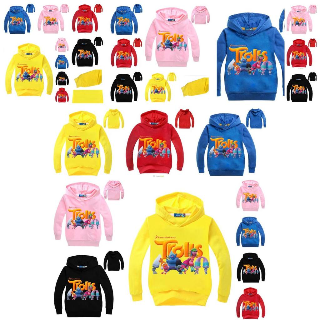 Dreamworks Trolls Movie Poppy Bobble Hoodie For Kids Soft And Stylish Cotton Clothes