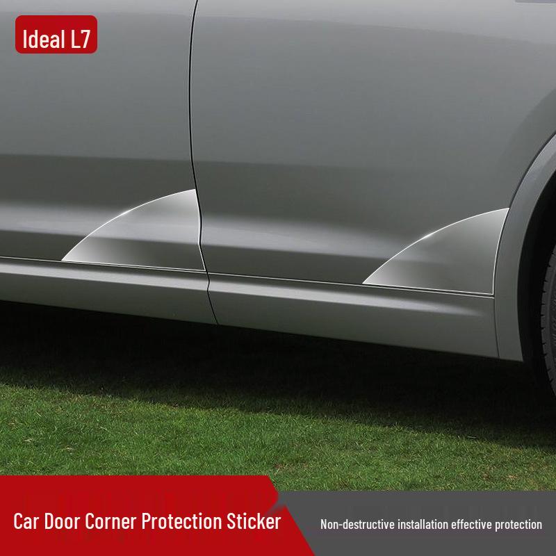 Ideal L7 Car Door Protection Stickers: Custom-Cut TPU Transparent Film for Door Triangle Area.