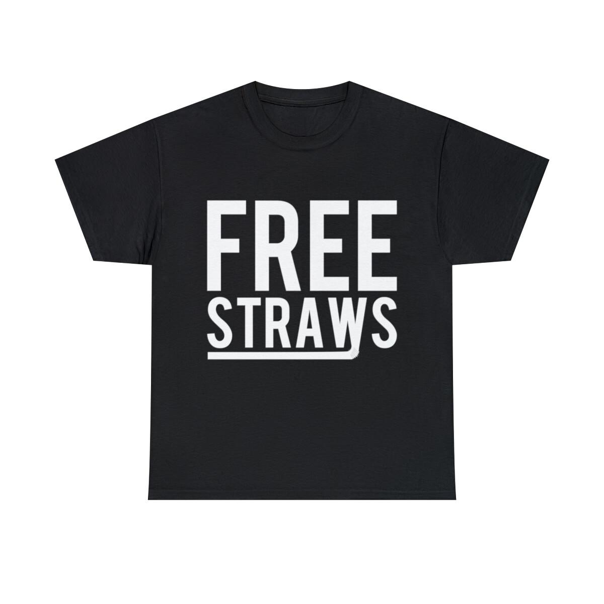 Free Straws Anti-Ban Graphic Tee Shirt, S-5XL XL