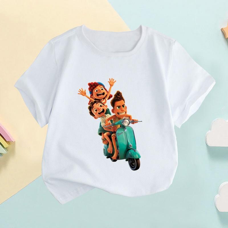 Trendy Frontline Girls Printed Cartoon Children's Fun Clothing, Summer ' Tops, Boys' Cm