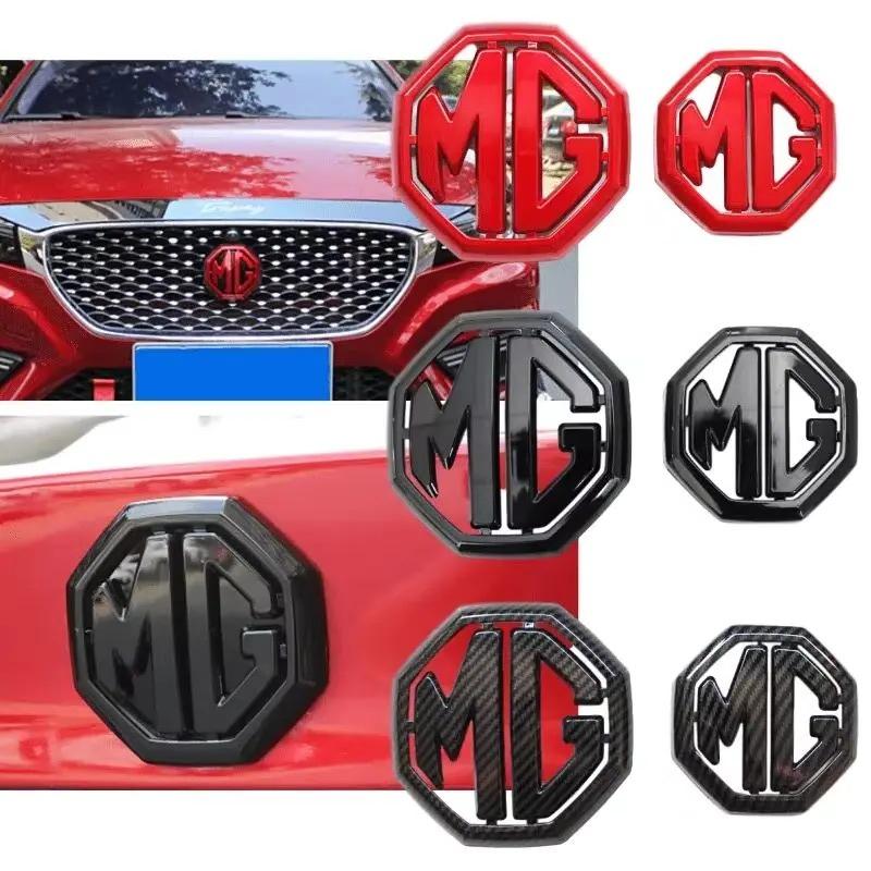 For MG 6 5 MG ZS HS Car Rear Emblem Front Grille Badge High-end Decals Car Styling Plastic Car Stickers Auto Exterior Decoration wue1