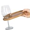 A03F-Acacia Wood For Parties And Dining Wooden Tray-Modern Irregular Design For Red Wine& Steak Serving Platters