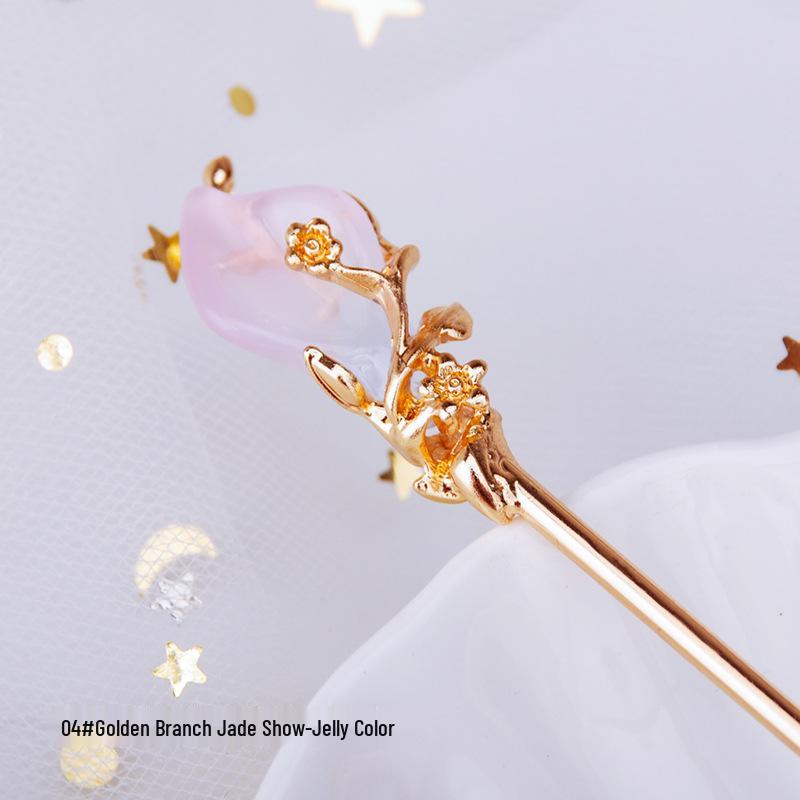 

Vintage Magic Wand Hairpin: Ethereal Hair Accessory for Traditional Wear