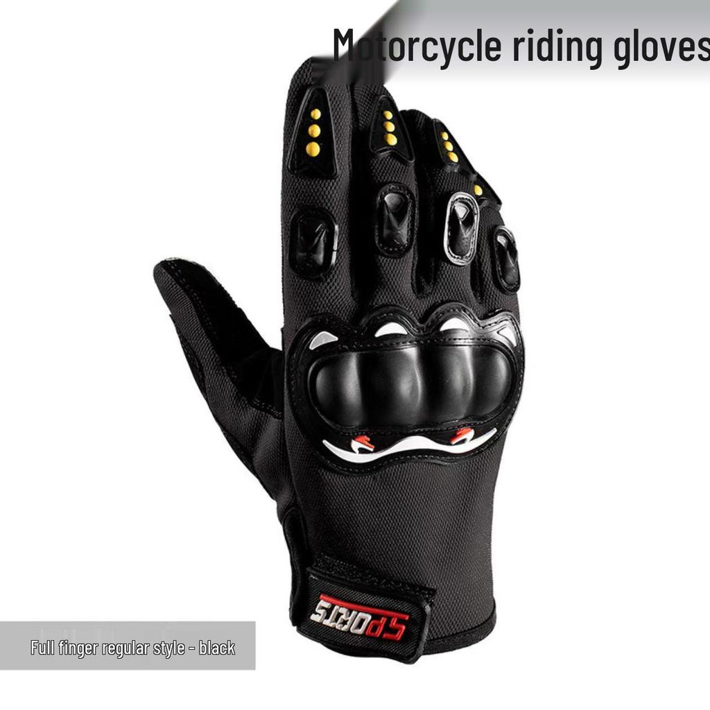 Unisex Four-Season Motorcycle Half-Finger Tactical Gloves - Off-Road, Anti-Slip, Hard Shell Protection