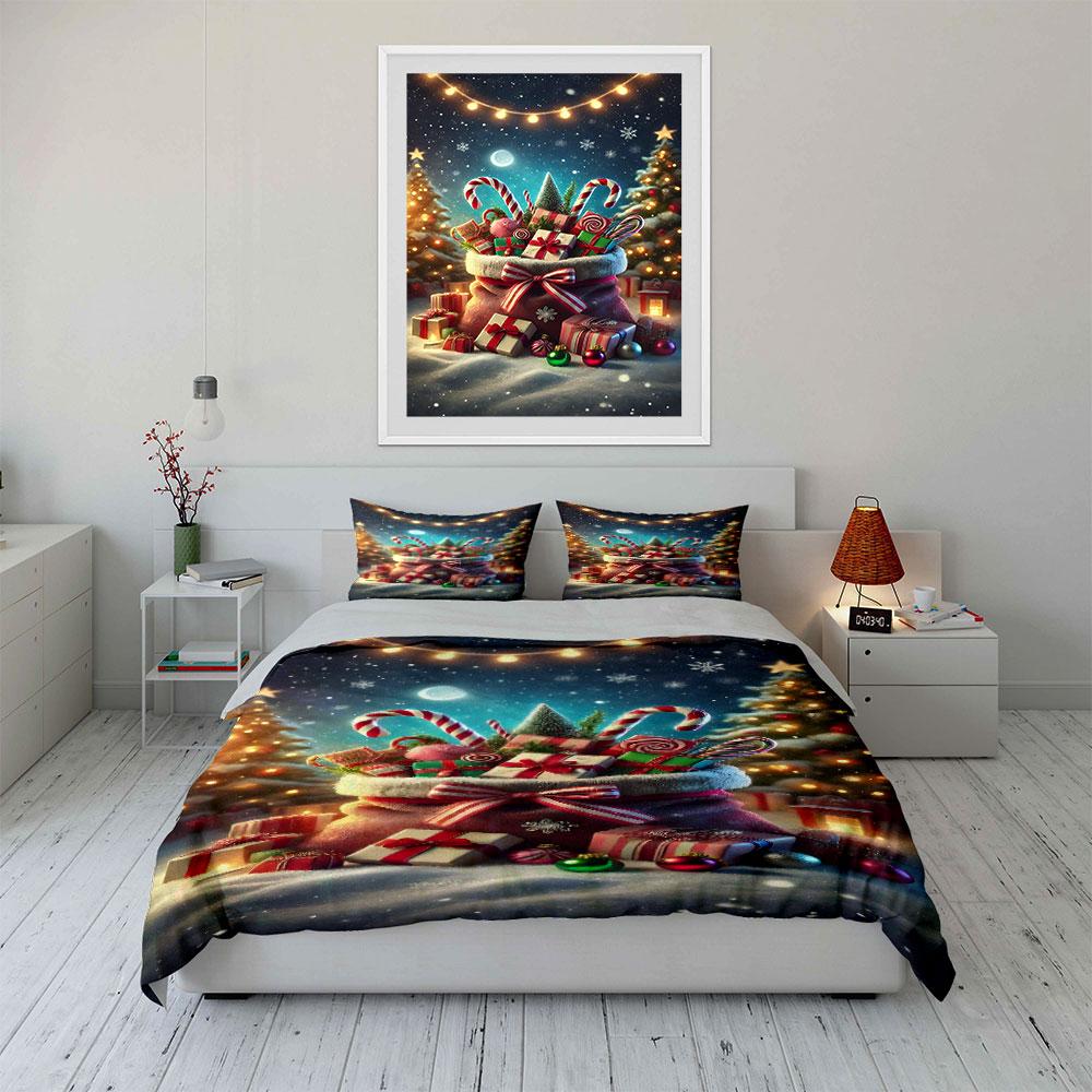 Festive winter charm Bedding sets Duvet cover sets Duvet covers Pillowcases(1*Duvet Cover 2*Pillowcases without duvet insert)