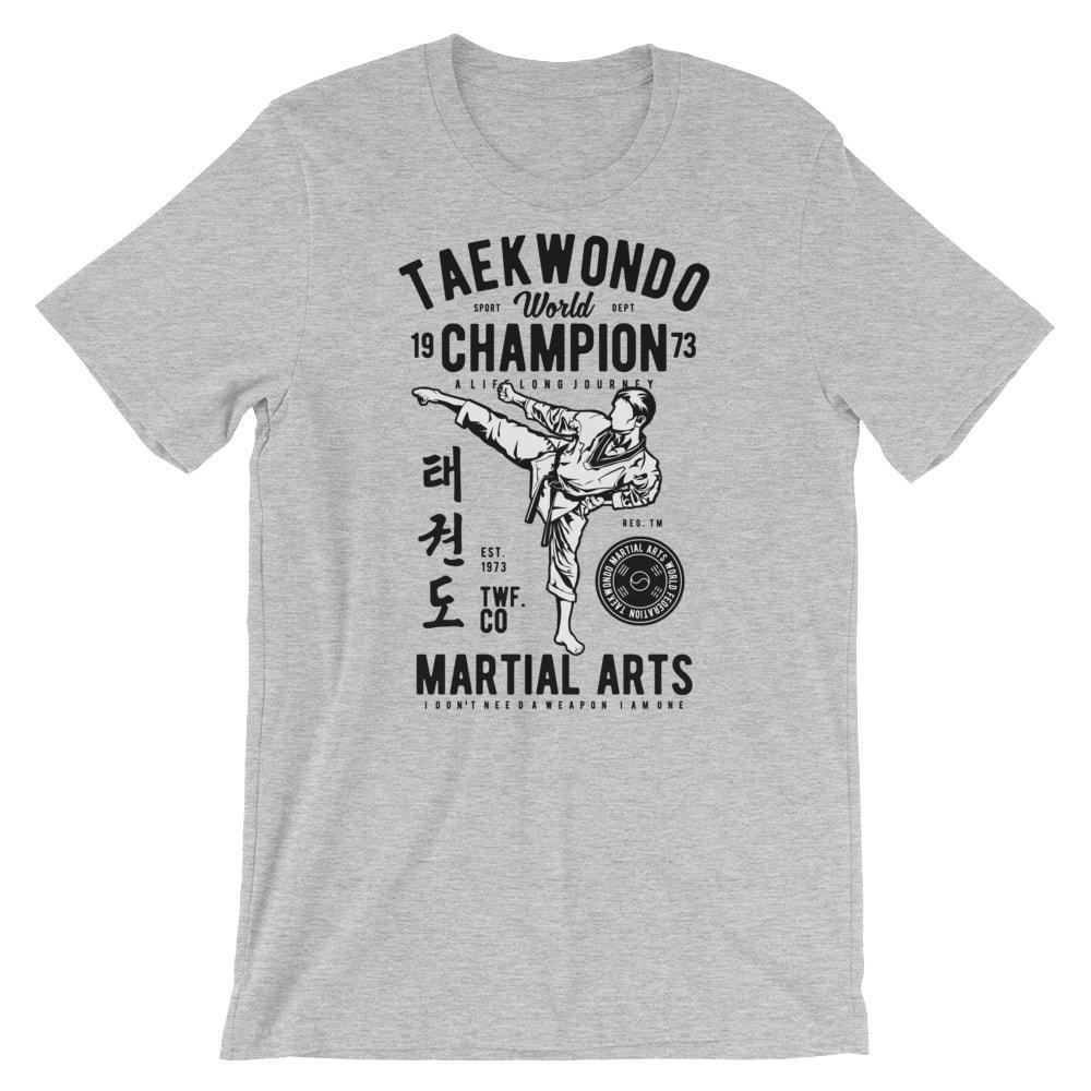 

Taekwondo World T-Shirt. Martial Arts 100% Cotton Premium Tee NEW 2XL