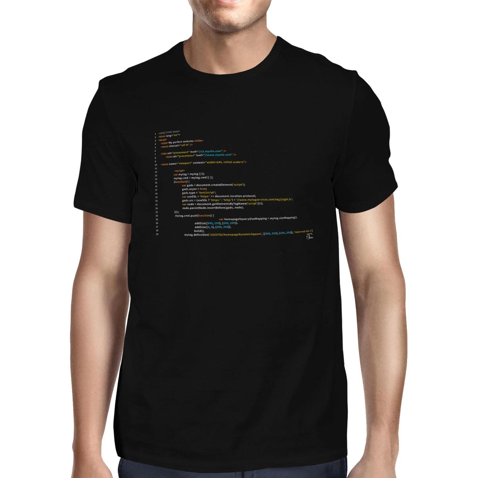 1Tee Mens Website Developer Text  T-Shirt L