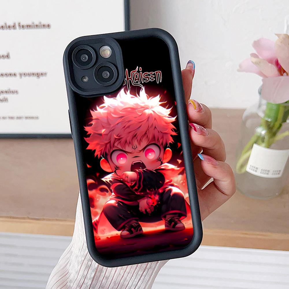 Jujutsu Kaisen Sukuna Mobile Phone Case for iPhone 17 16 15 14 13 12 11 Air Pro Max Plus Thicken TPU Colorful Cover Luxury Cover
