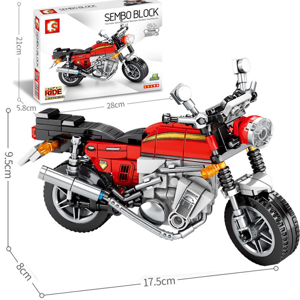 Motocross Building Blocks Toy Children Educational Assembled Off-road Racing Motorcycle Toys