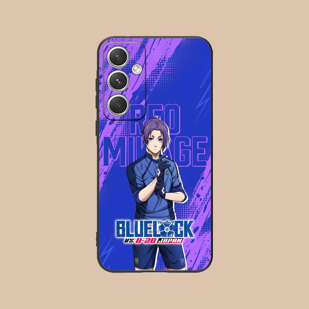 

Blue Lock Reo Mikage Matte TPU Mobile Phone Case for Samsung Galaxy S26 S25 S24 S23 S22 S21 S20 Note20 Plus FE Ultra Cover Galaxy Note20