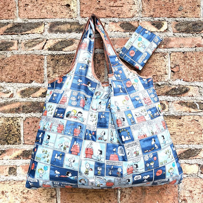 Eco-friendly Foldable Shopping Bag – Japanese & Korean Cartoon Design, Portable and Sturdy