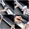 Car Sticker For Ford Car Door Sill Anti-scratch Stickers Carbon Microfiber Sticker For Ford Edge Explorer Transit Ranger Kuga MK