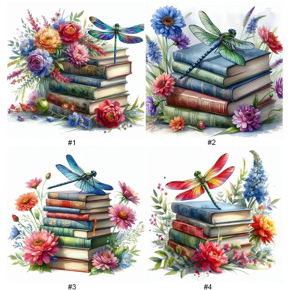 

5D DIY Полный квадратный сверло Частичный AB сверло Алмазная картина Стрекоза Набор # ZQA4594