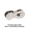 A Pair Mountain Road Bike Chain Magic Buckle 8S/9/10/11/12 Speed Chain Quick Release Buckle