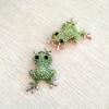 Exquisite Full Crystal Frog Brooch Badges For Women Men Fashion Creative Bag Clothing Brooch Pin