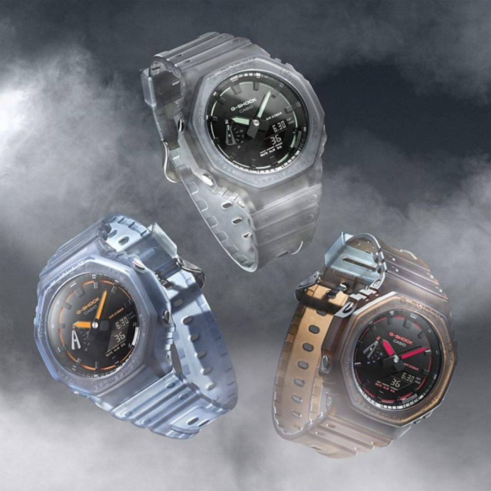 CaSio Men S G Shock Smoke liGht Concept Model analoG diGital 2100 SerieS Blue Ga