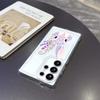Pastel Rabbit with Lavender Case for Samsung Galaxy S26 S25 S24 S23 S22 S21 S20 FE Plus Soft TPU Slim Fit Shockproof Cover