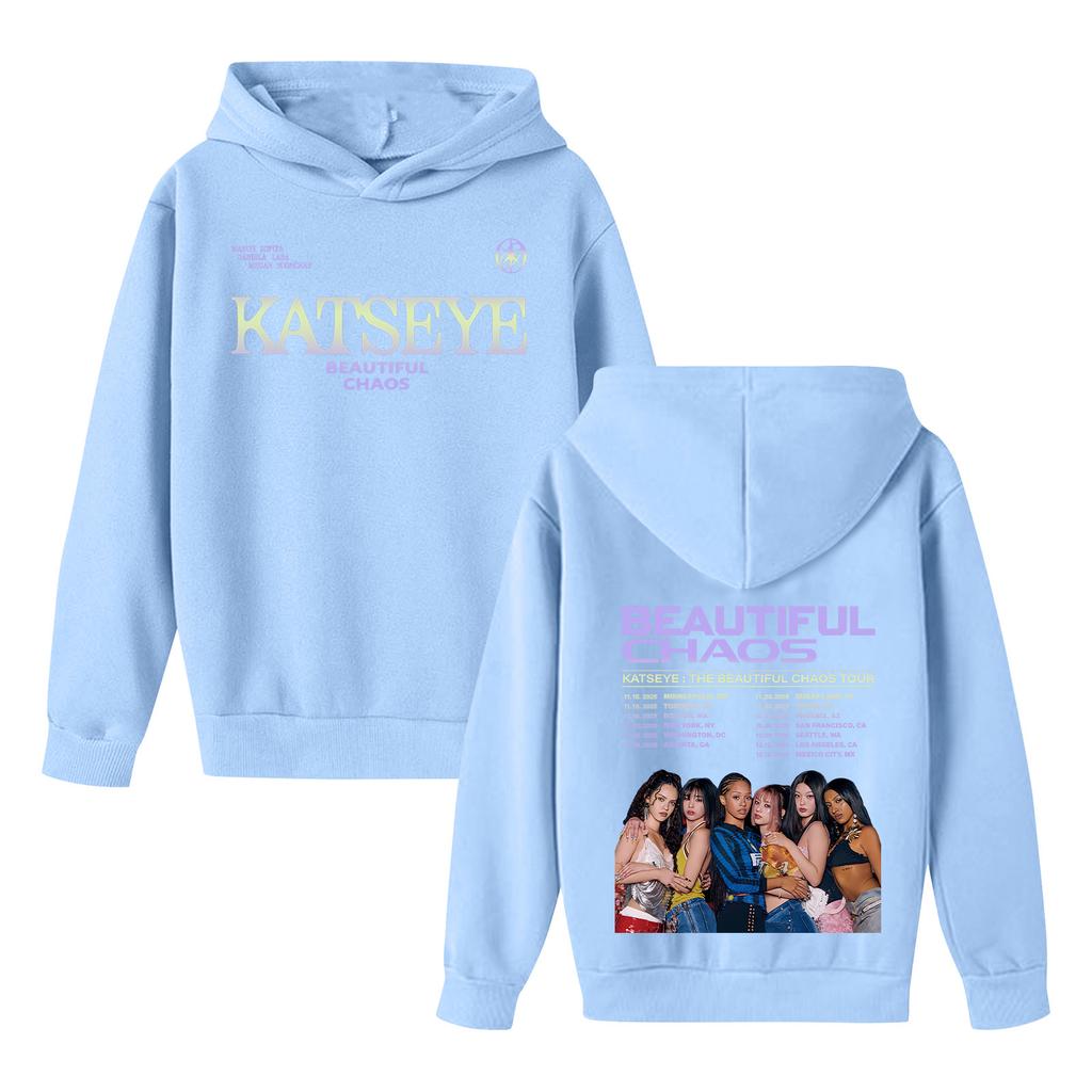 Kids' Long Sleeve Loose Pullover Letter Print Drawstring Hooded Sweatshirt