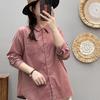 2025 Autumn Korean Style Loose Slimming Versatile Women's Long Sleeve Shirt