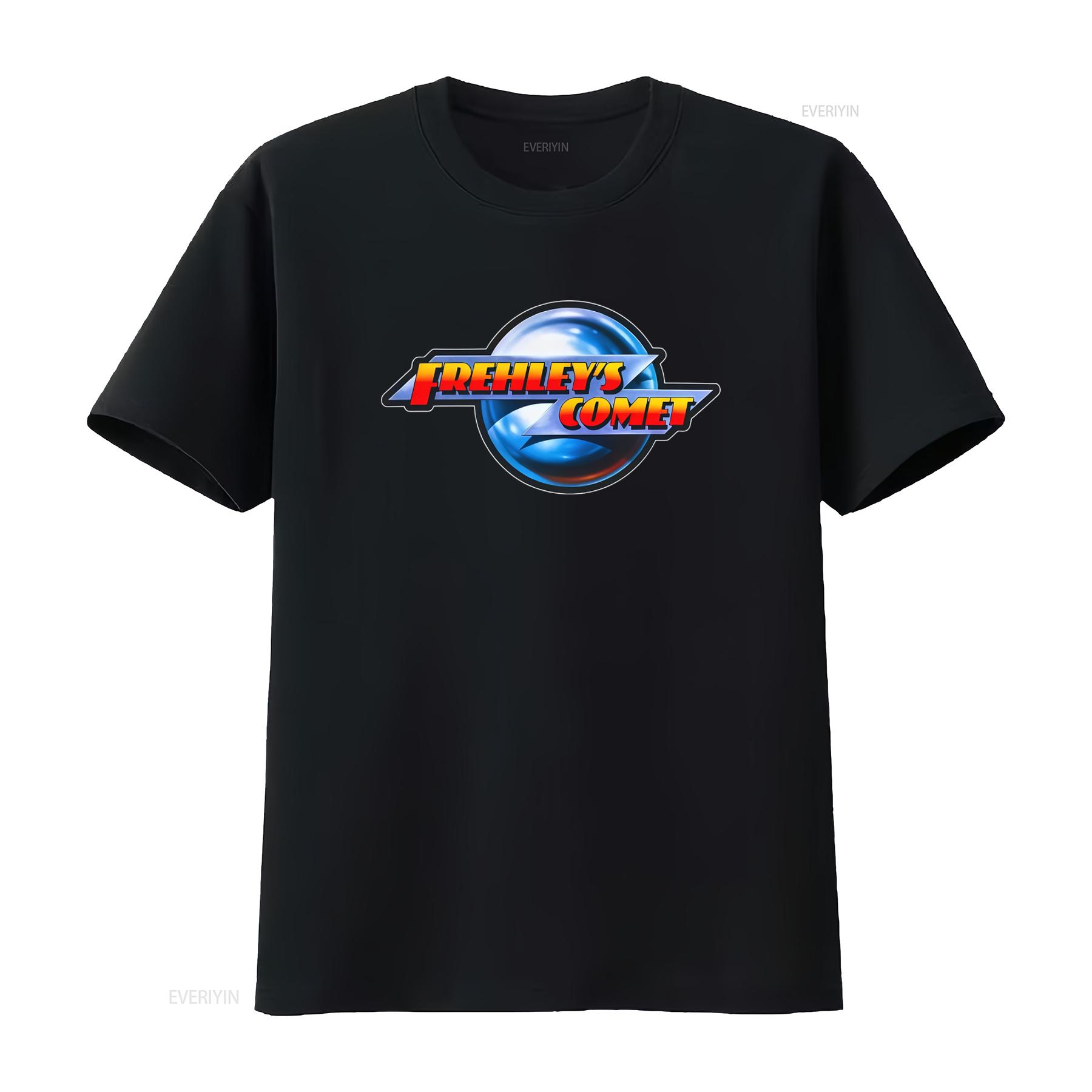 

KISS Ace Frehley Frehleys Comet T Shirt for Men vintage Washed Breathable fashion Versatile Slightly Casual Comfortable 4XL