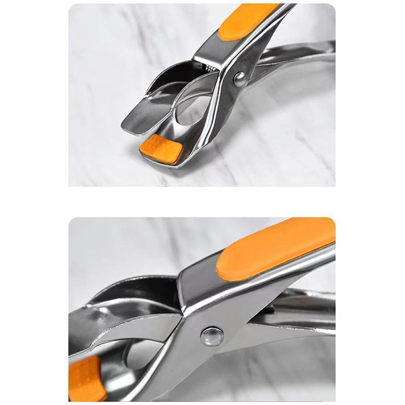 Anti-Scald Gripper Clip  Dish Non-Slip Plate Bowl Clip Retriever Tongs Silicone Handle Bowl Dishes Anti-Scald Kitchen Tool