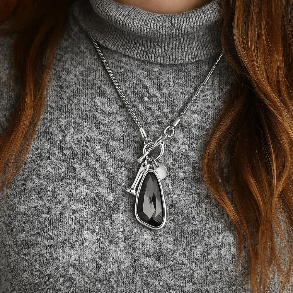 Personalized Charm Long Necklace Geometric Type Choker Necklace  Winter Season