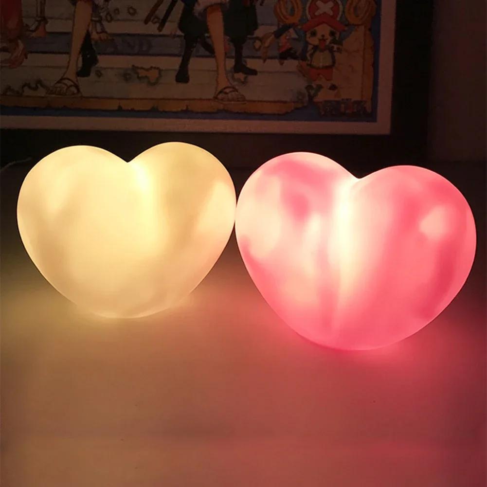 Creative LED Heart 3D Light Sign Romantic Night Lamp for Wedding Proposal Birthday Home Table Ambient Light Decoration Gift