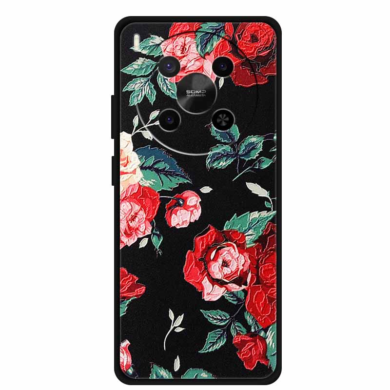 För ZTE Blade V70 Max Fodral 3D Blommigt Prägling Mjuk Silikon Telefonfodral för Nubia V70 Max Fodral Relief Blomma Skal Ny V 70 Max