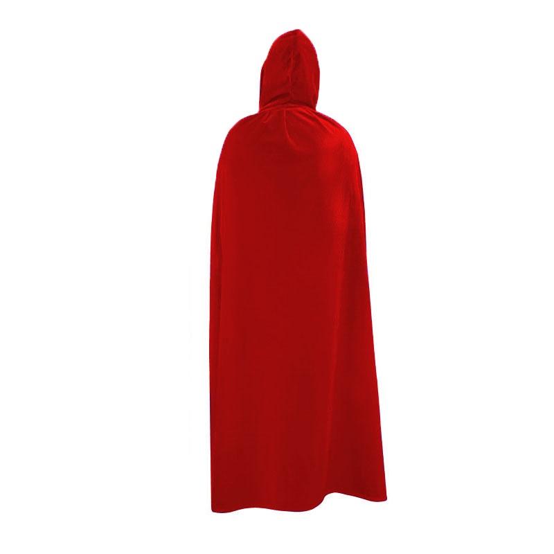 Vibrant Velvet Cloak With Hood In Multiple Colors For Halloween Festivities